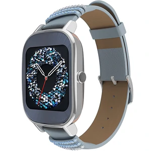 Смарт-часы ASUS ZenWatch 2 WI502Q Leather Swarovski Edition Silverv