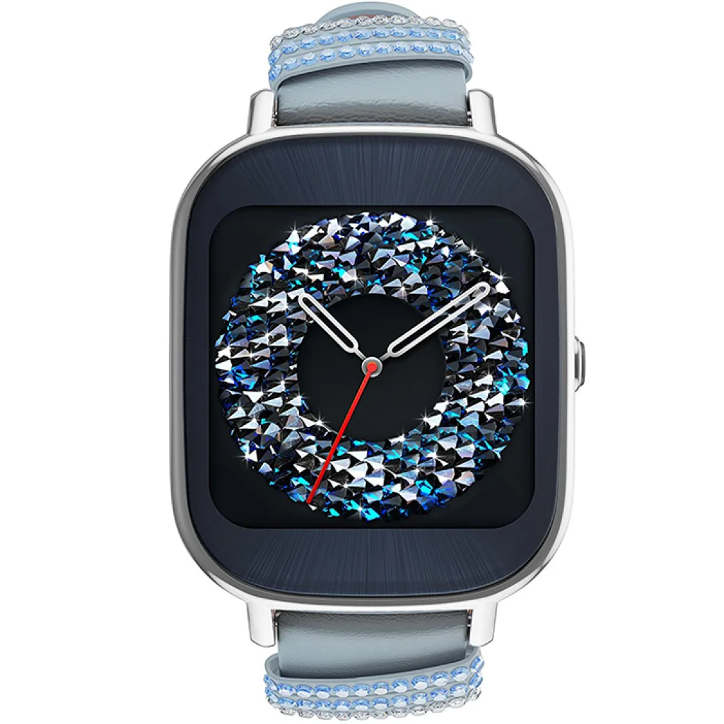 Смарт-часы ASUS ZenWatch 2 WI502Q Leather Swarovski Edition Silverv
