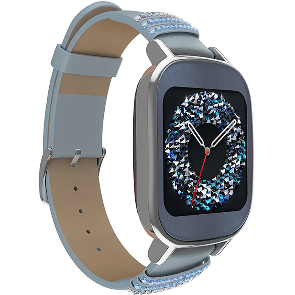 Смарт-часы ASUS ZenWatch 2 WI502Q Leather Swarovski Edition Silverv