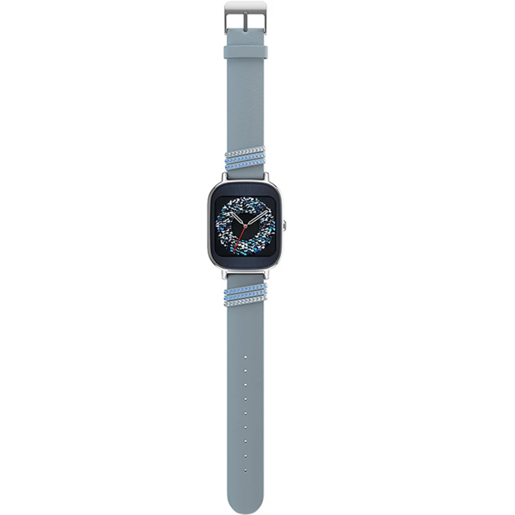 Смарт-часы ASUS ZenWatch 2 WI502Q Leather Swarovski Edition Silverv