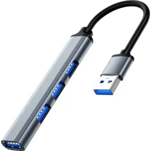 Хаб Dynamode USB Type-A to 1х USB3.0, 3x USB 2.0 Dark Grey(DM-UH-312) UA