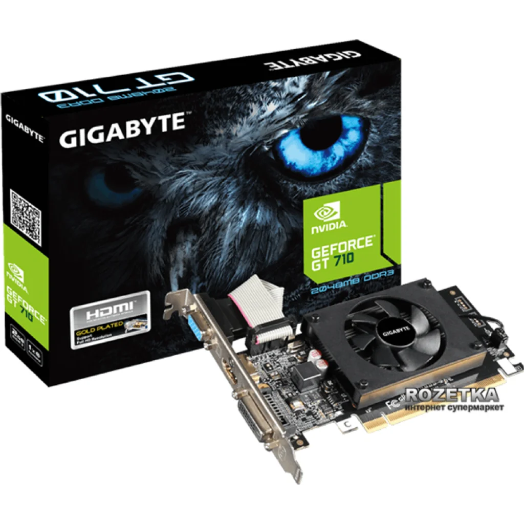 Відеокарта GIGABYTE GeForce GT 710 (GV-N710D3-2GL) UA