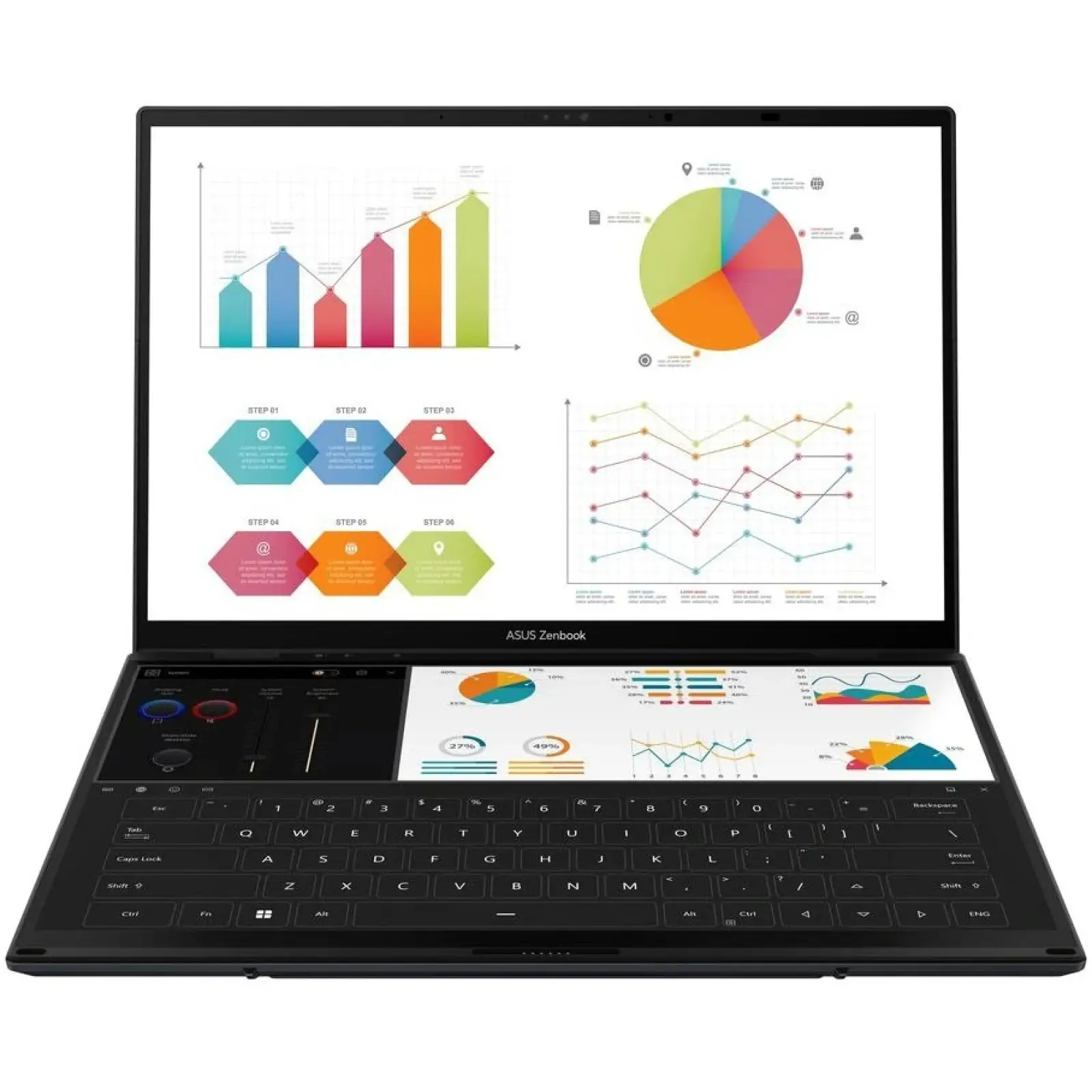 Ноутбук ASUS Zenbook DUO UX8406CA-QL366W (90NB14X1-M00N20) UA