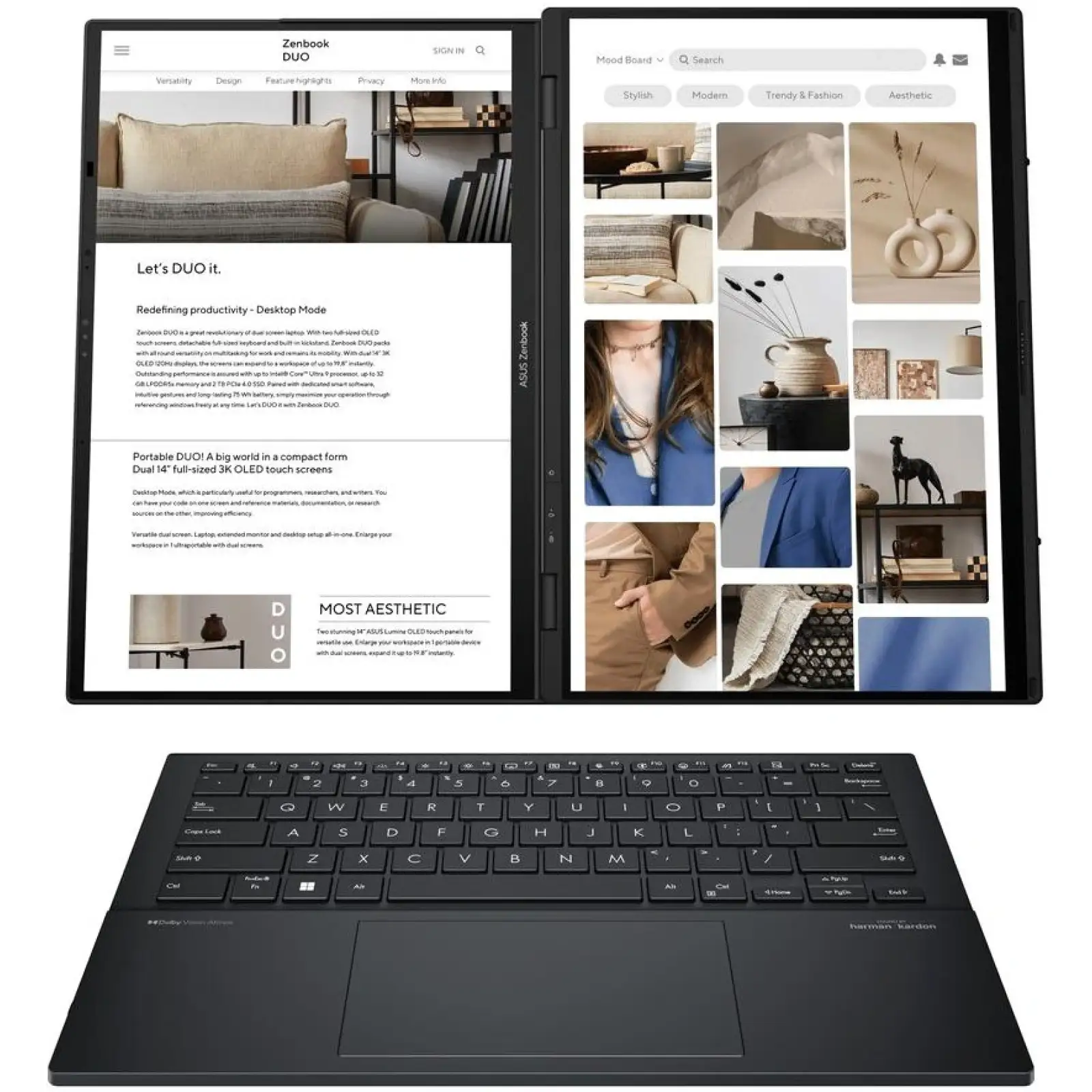 Ноутбук ASUS Zenbook DUO UX8406CA-QL366W (90NB14X1-M00N20) UA
