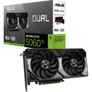 Відеокарта Asus GeForce RTX 5060 Ti Dual 8GB (DUAL-RTX5060TI-8G) UA