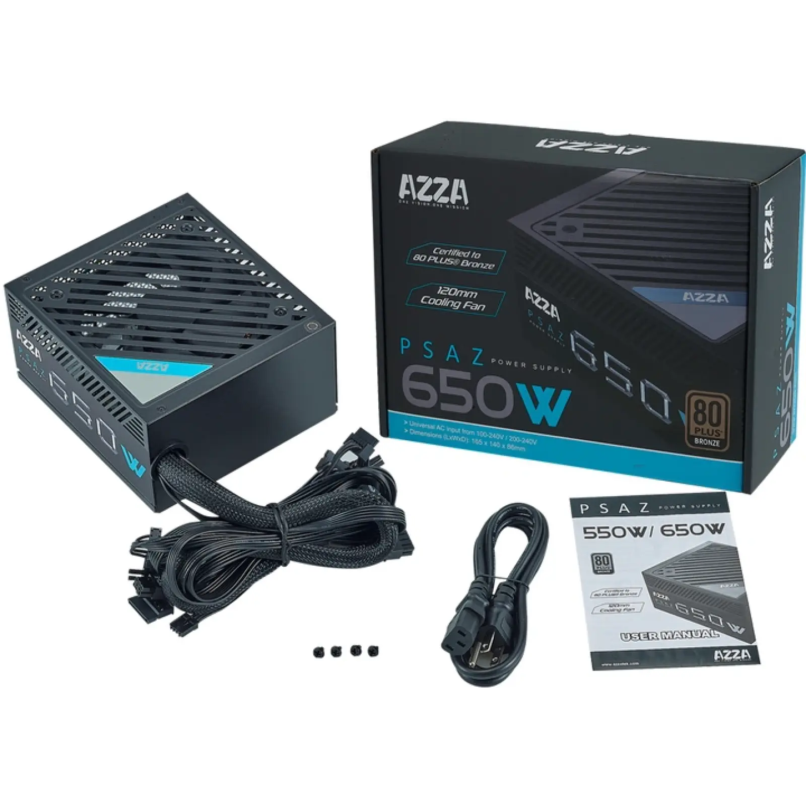 Блок питания AZZA 650W PSAZ-650B UA