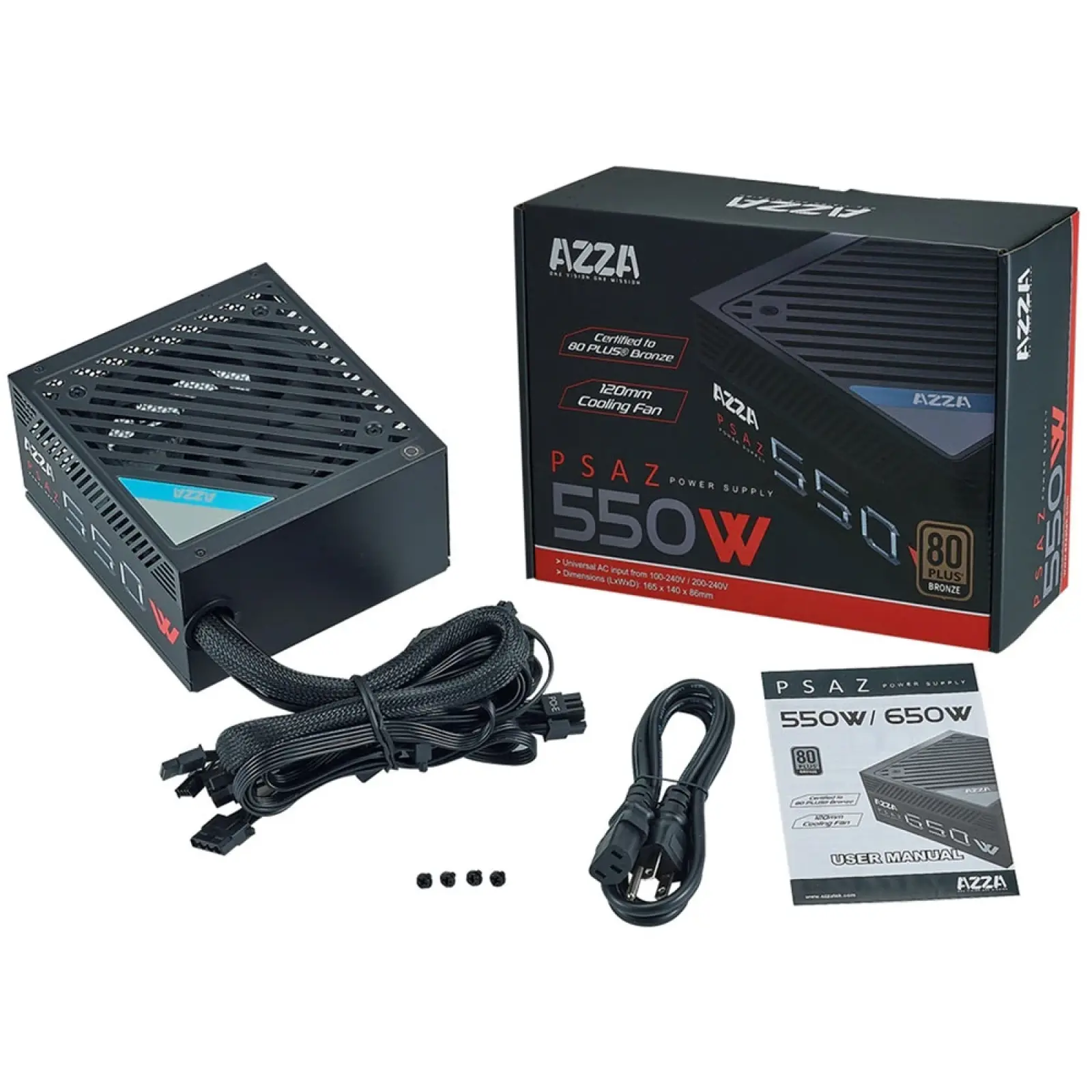 Блок живлення AZZA 550W PSAZ-550W UA