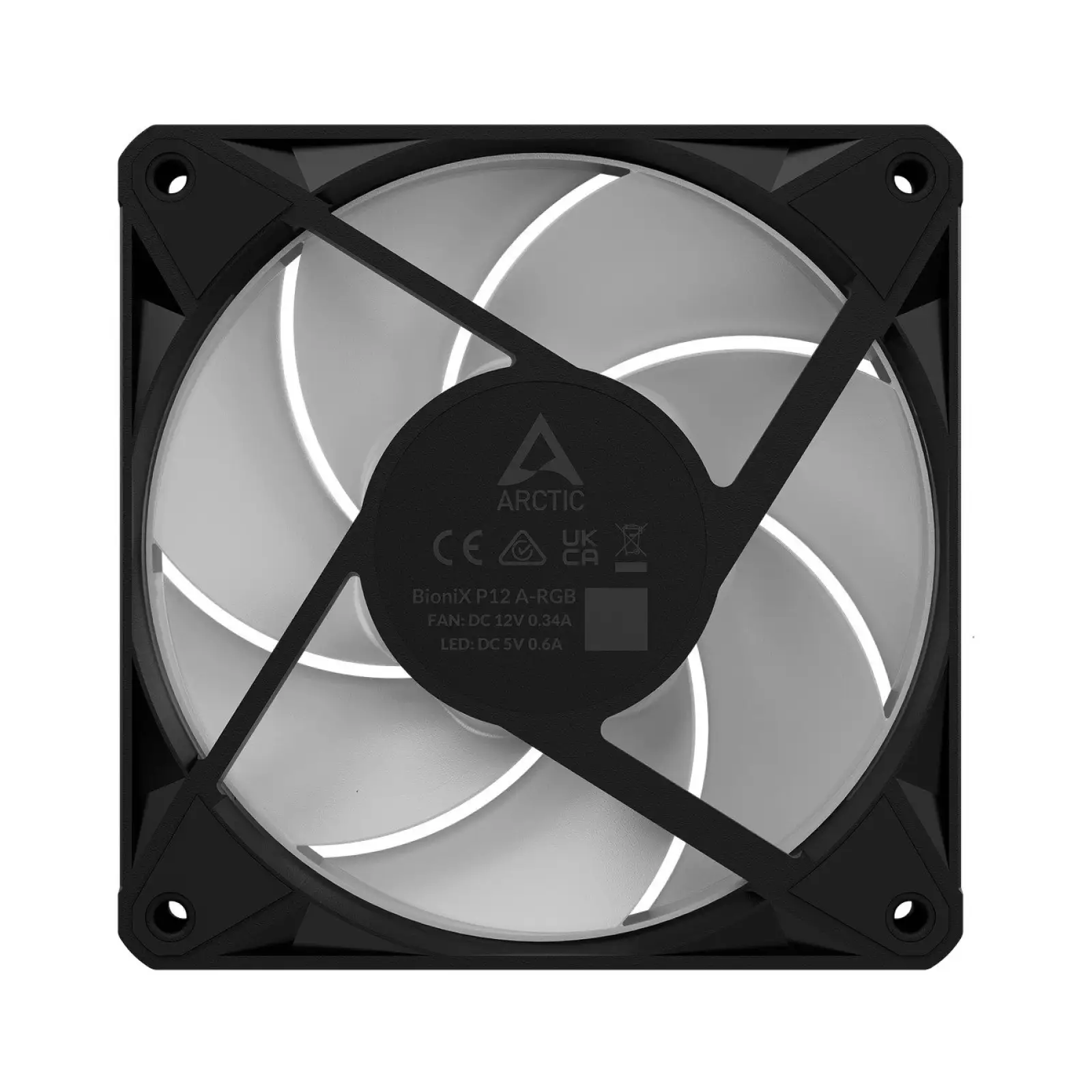 Вентилятор Arctic BioniX P12 A-RGB Black 3-Pack (ACFAN00337A) UA