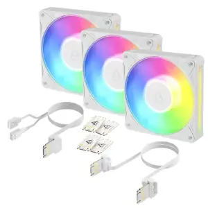 Вентилятор Arctic BioniX P12 A-RGB White 3-Pac (ACFAN00338A) UA