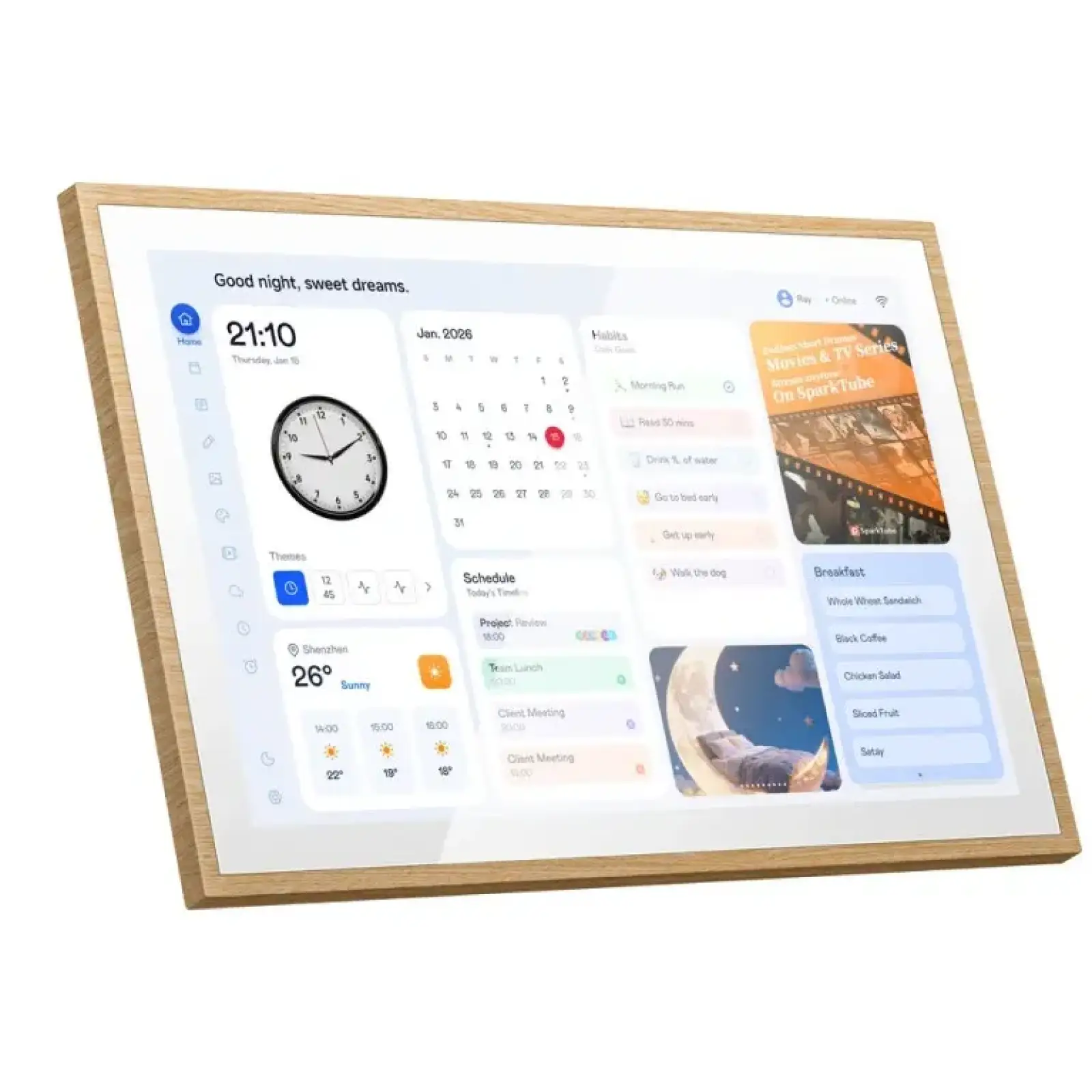 Смарт-календарь Blackview NEST 10 Calendar Natural Wood EU