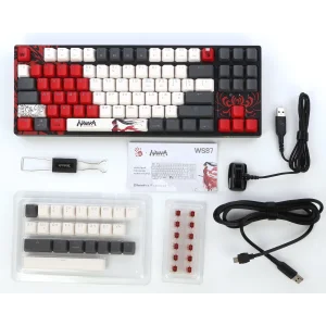 Клавиатура беспроводная Bloody WS87 Naraka Black UA