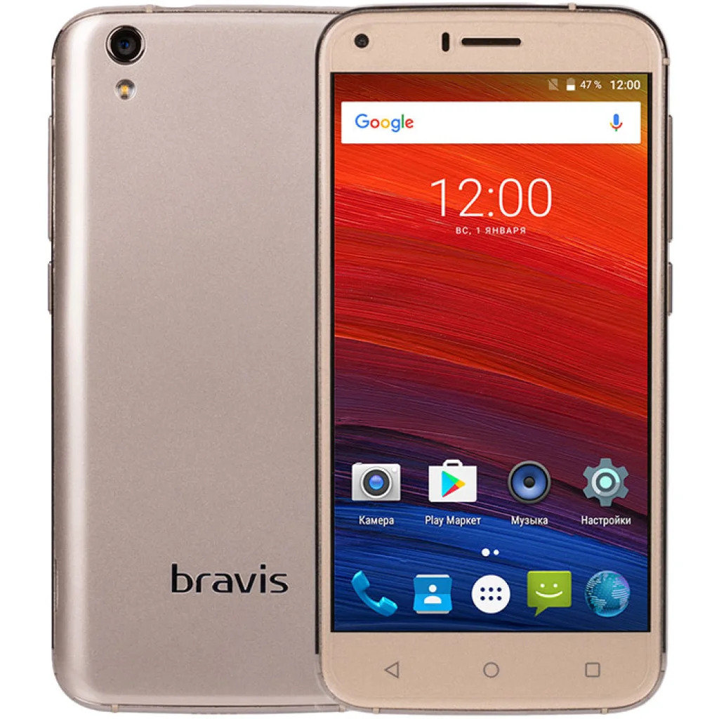 Смартфон Bravis A506 Crystal Dual Sim Gold UA