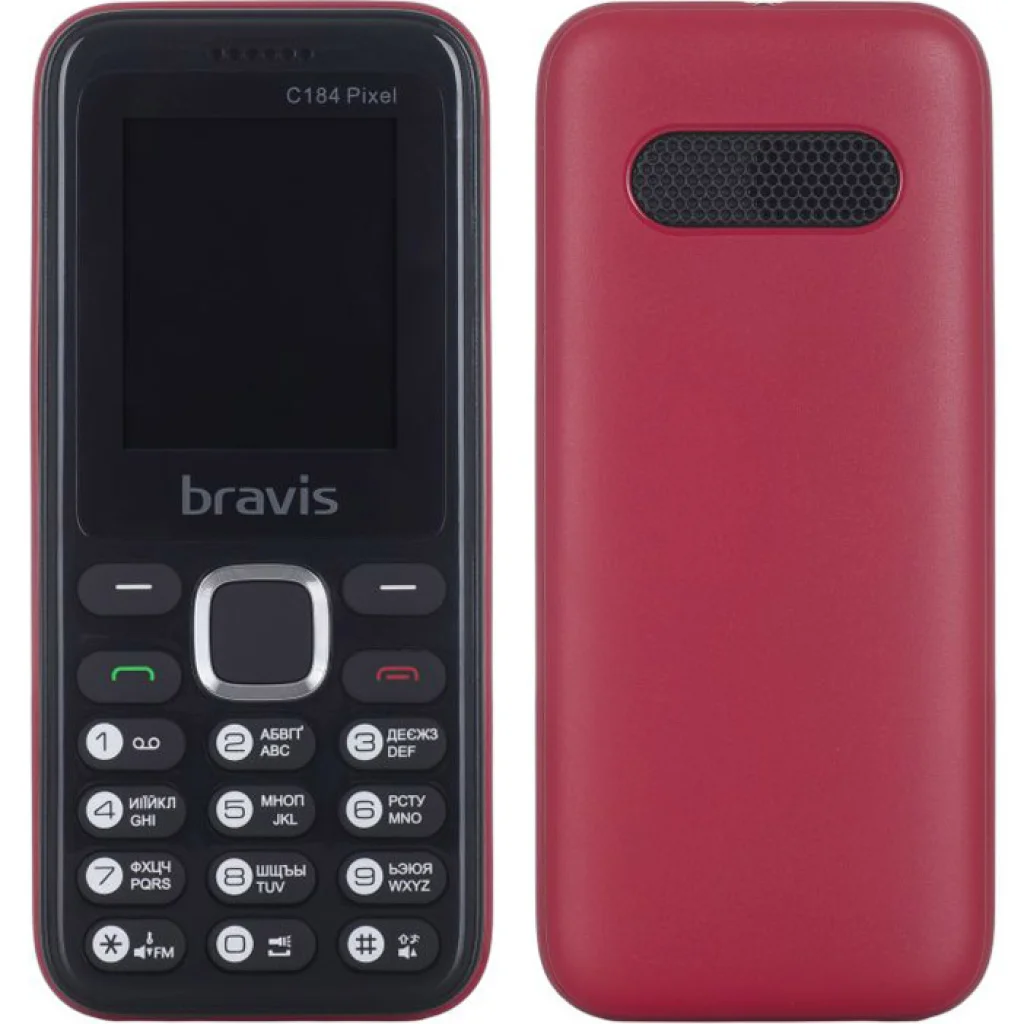 Мобильный телефон Bravis C184 Pixel Dual Sim Red UA