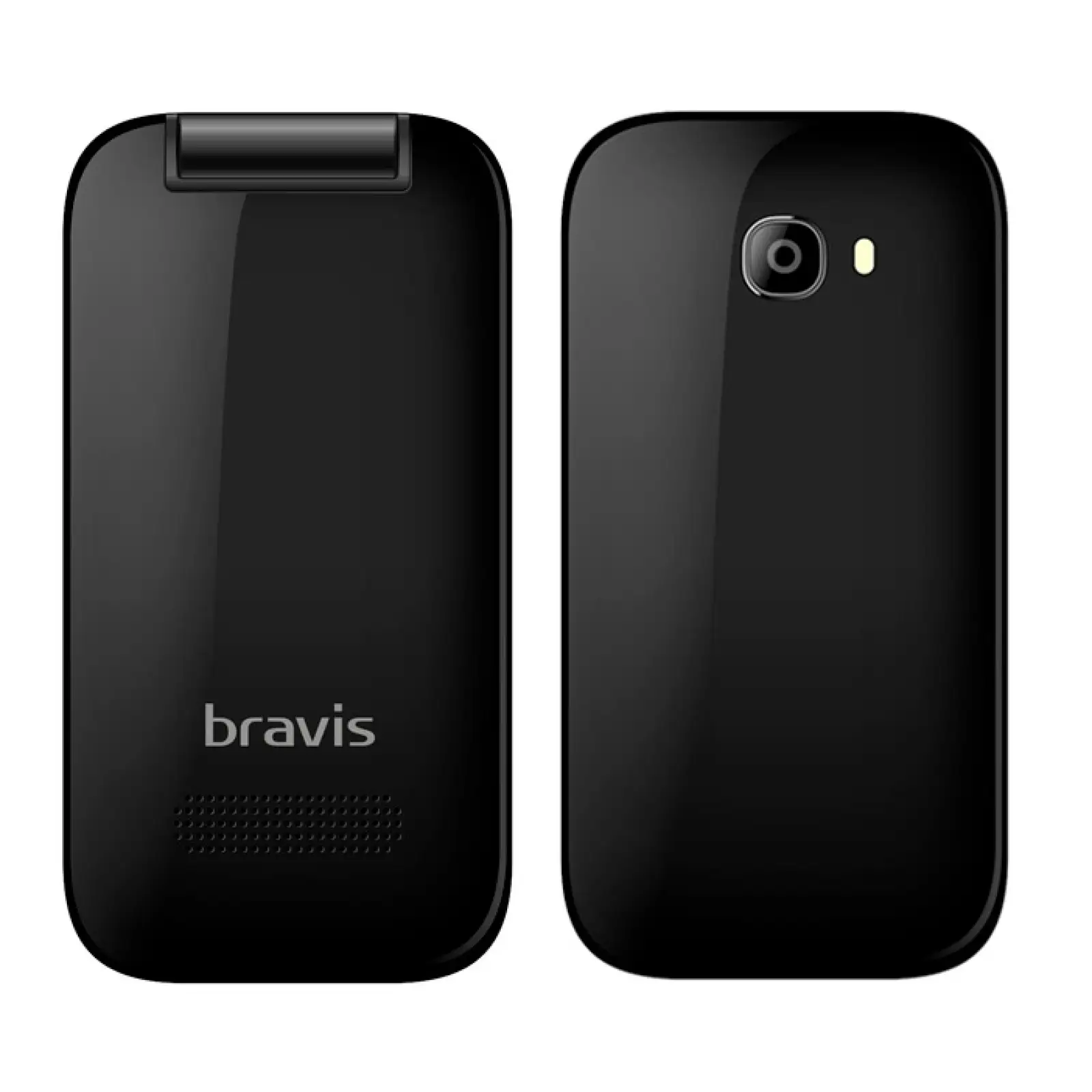 Телефон Bravis C243 Flip Dual Black UA