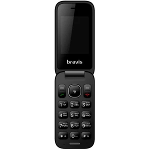 Телефон Bravis C243 Flip Dual Red UA