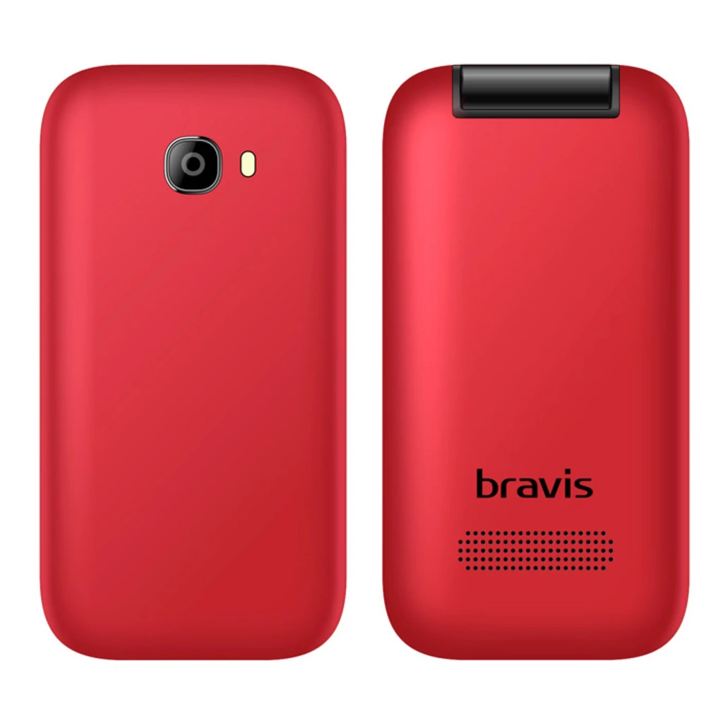 Мобильный телефон Bravis C243 Flip Dual Red UA