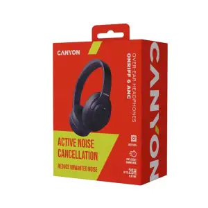 Bluetooth-гарнітура Canyon OnRiff 6 ANC Black (CNS-CBTHS6BK) UA