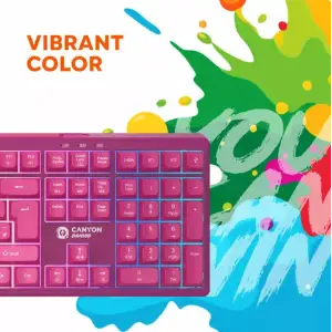 Клавиатура Canyon Fortnax GKW-2 Pink (CND-SKBW2) UA