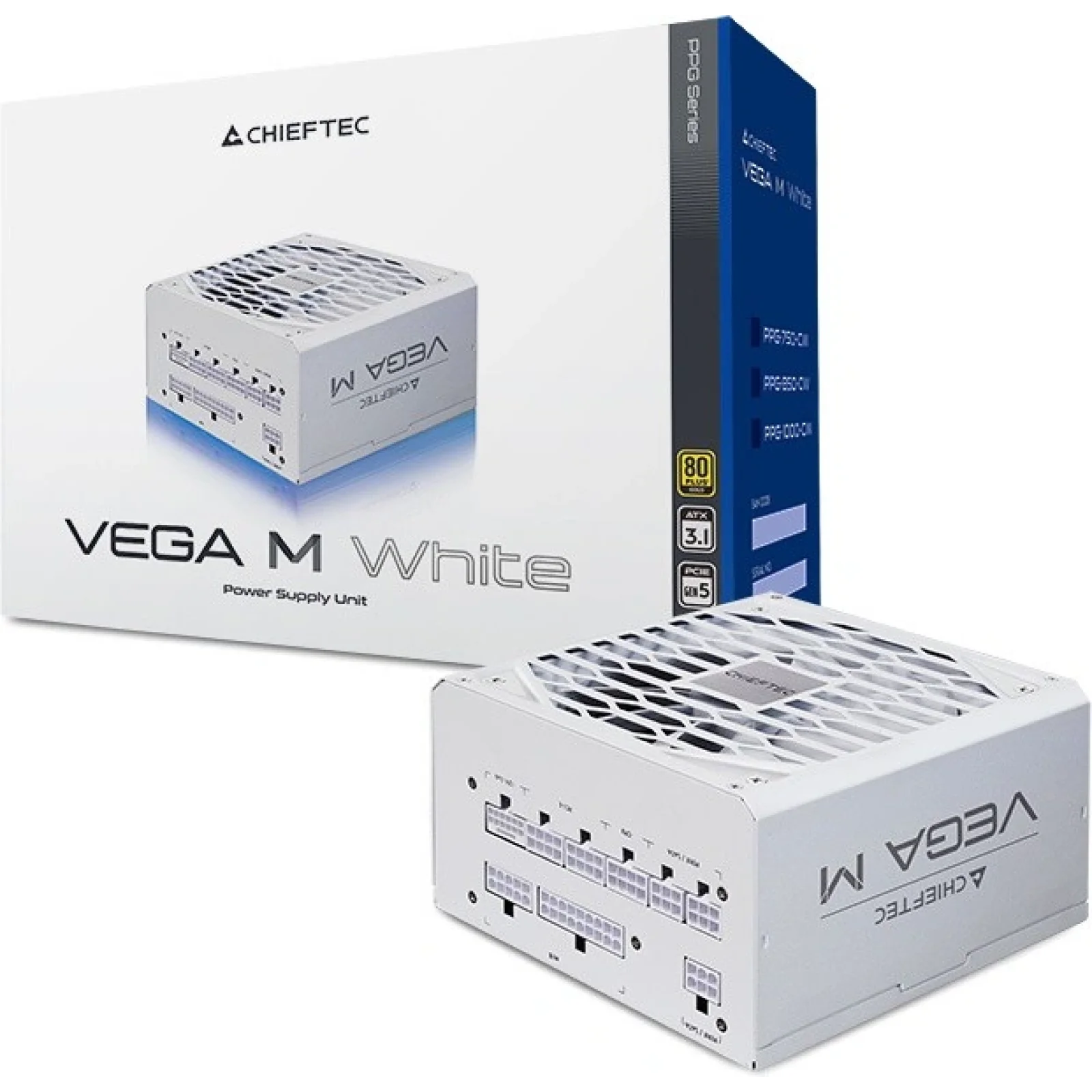 Блок питания Chieftec Vega M 1000W White (PPG-1000-CW) UA