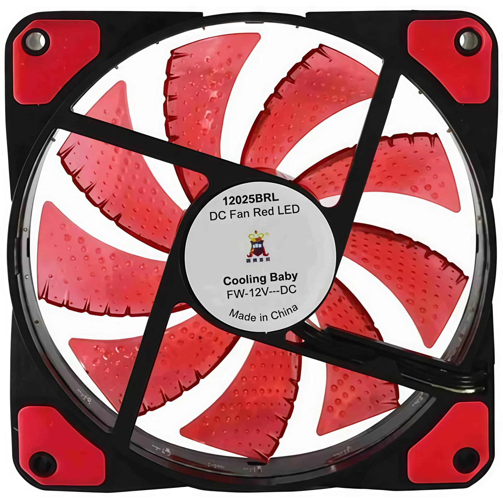 Вентилятор Cooling Baby 12025BRL Red UA