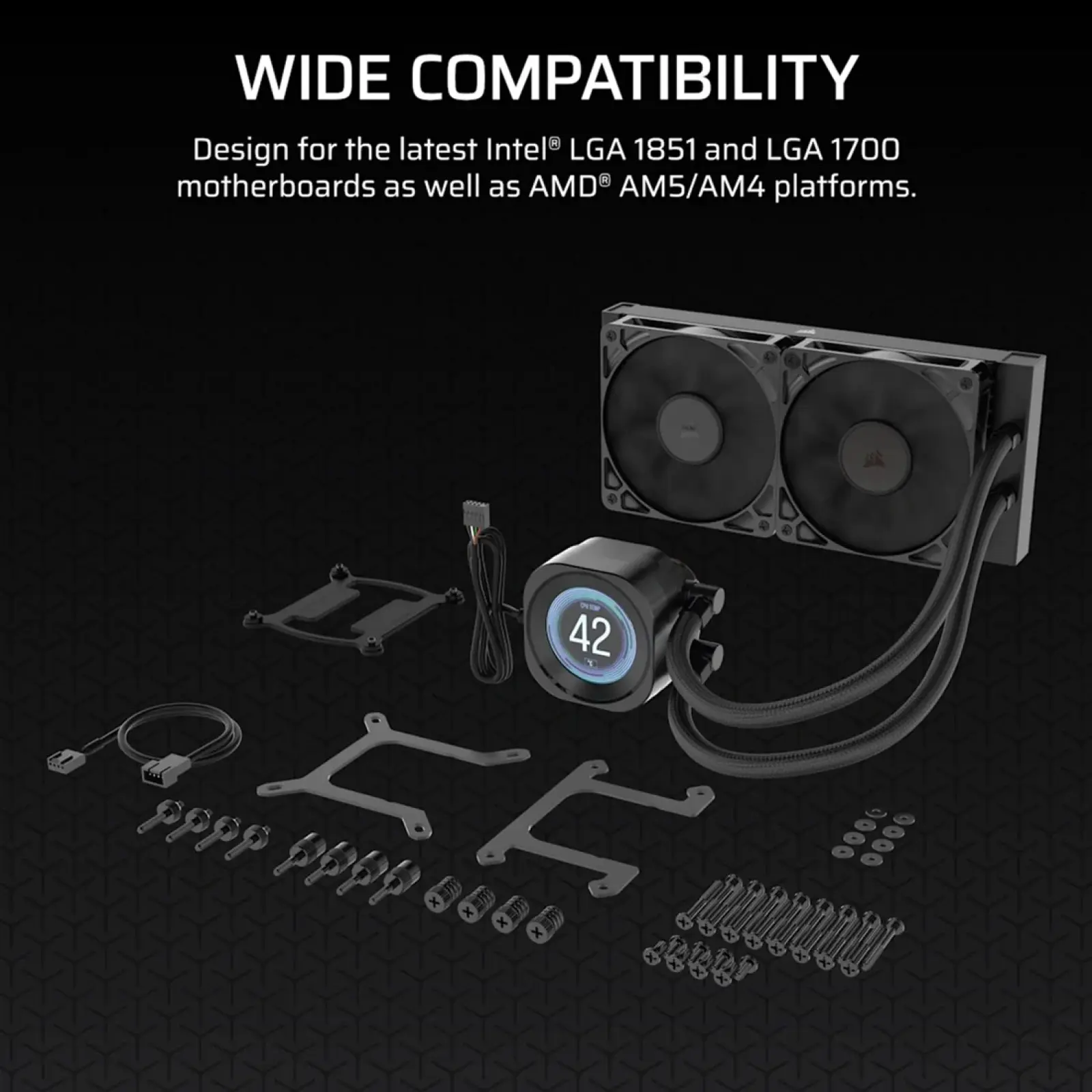 Система водяного охолодження Corsair Nautilus 240 RS LCD (CW-9061031-WW) UA