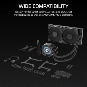 Система водяного охолодження Corsair Nautilus 240 RS LCD (CW-9061031-WW) UA