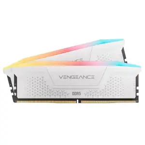 Модуль памяти Corsair Vengeance DDR5 32GB (2x16GB) 6000 MHz RGB White C36 (CMG32GX5M2E6000Z36W ) UA
