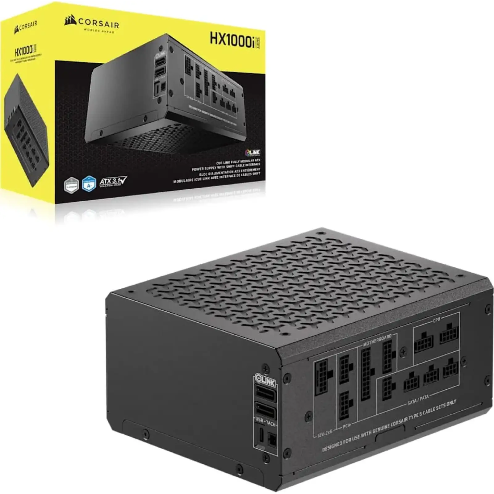 Блок живлення Corsair HX1000i Shift 1000W (CP-9020265-EU) UA