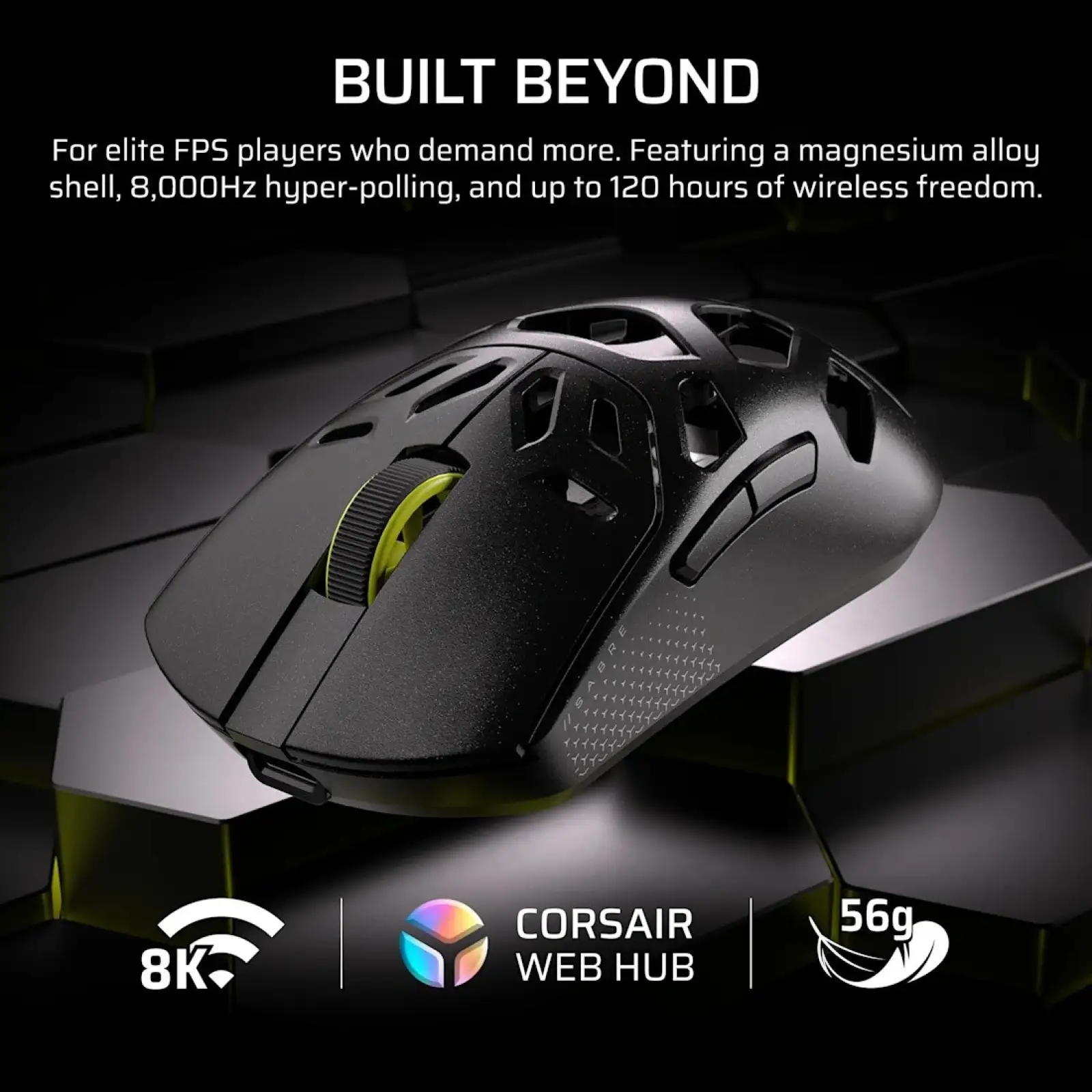 Миша Corsair SABRE v2 PRO WIRELESS MG Black (CH-931G100-WW)