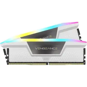 Оперативна пам'ять Corsair 64 GB (2x32GB) DDR5 5200 MHz Vengeance RGB White (CMH64GX5M2B5200C40W)