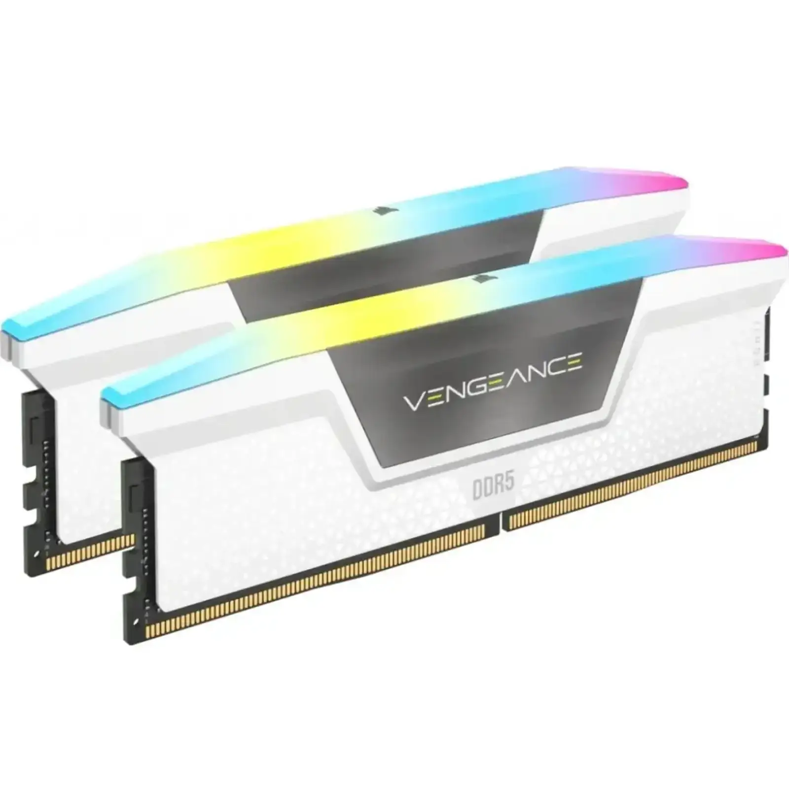 Оперативная память Corsair 64 GB (2x32GB) DDR5 5200 MHz Vengeance RGB White (CMH64GX5M2B5200C40W)