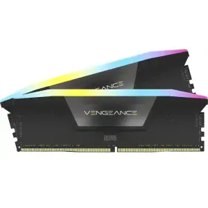 Оперативна пам'ять Corsair 64 GB (2x32 GB) DDR5 6400 MHz Vengeance RGB Black (CMH64GX5M2Y6400C32)