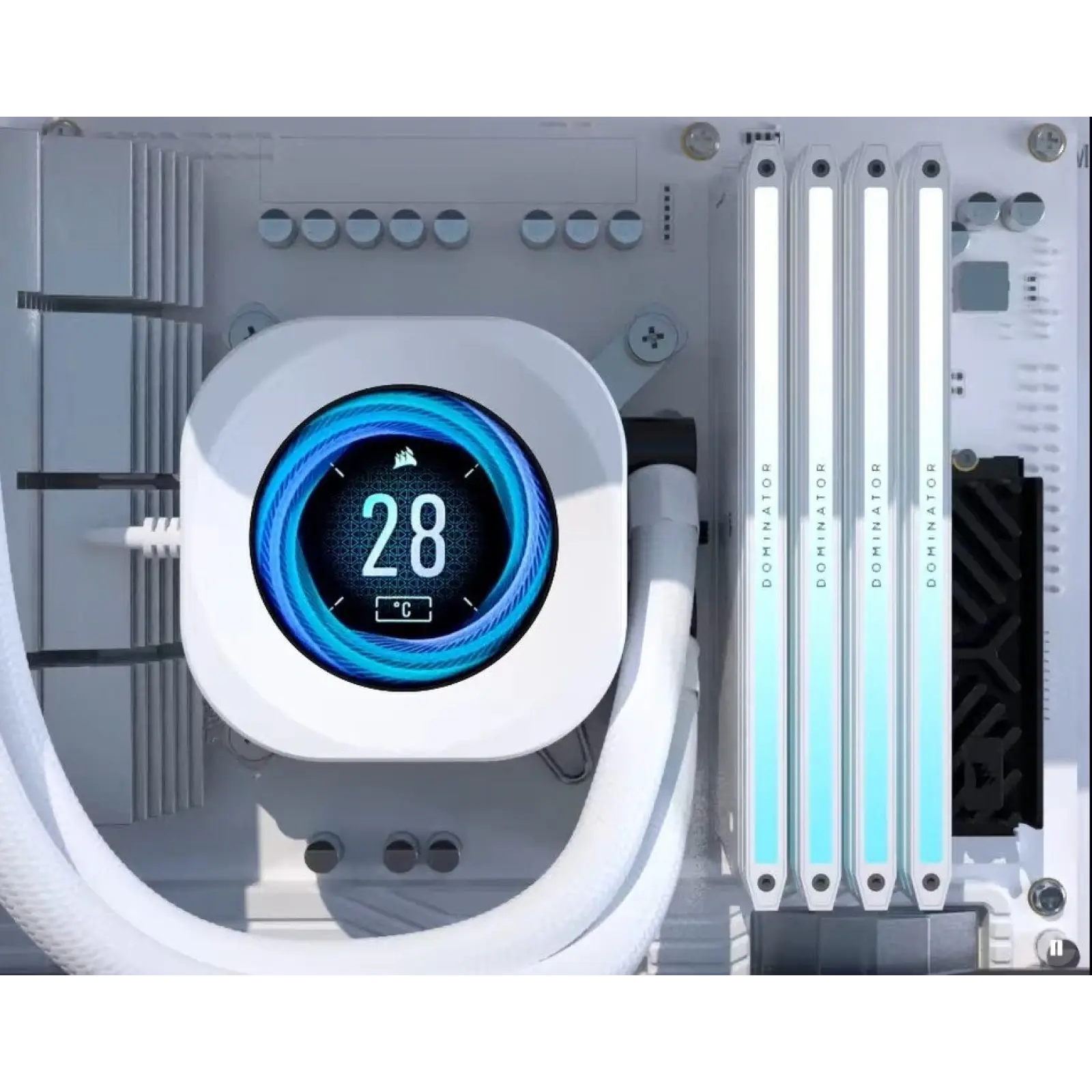 Система водяного охолодження Corsair Nautilus 240 RS LCD White (CW-9061032-WW) UA