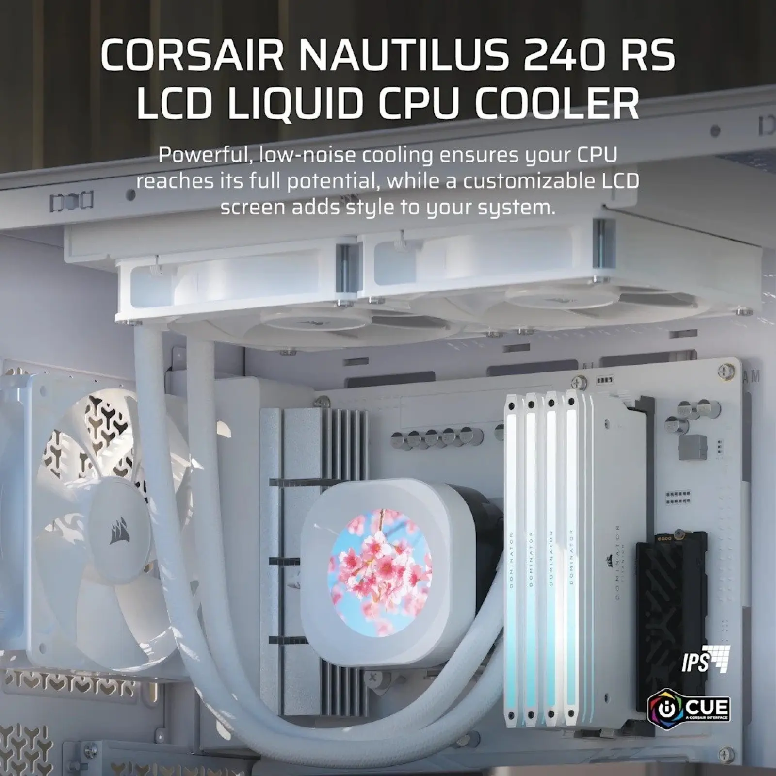 Система водяного охолодження Corsair Nautilus 240 RS LCD White (CW-9061032-WW) UA