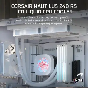 Система водяного охолодження Corsair Nautilus 240 RS LCD White (CW-9061032-WW) UA