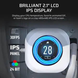 Система водяного охолодження Corsair Nautilus 360 RS LCD White (CW-9061034-WW) UA