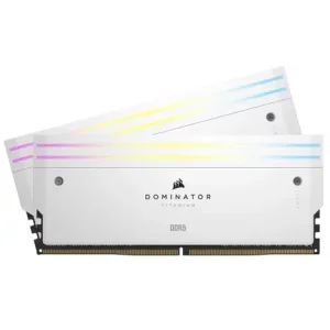 Оперативная память Corsair 32 GB DDR5 7200 MHz Dominator Titanium RGB White (CMP32GX5M2X7200C34W)