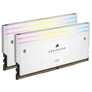 Оперативная память Corsair 32 GB DDR5 7200 MHz Dominator Titanium RGB White (CMP32GX5M2X7200C34W)