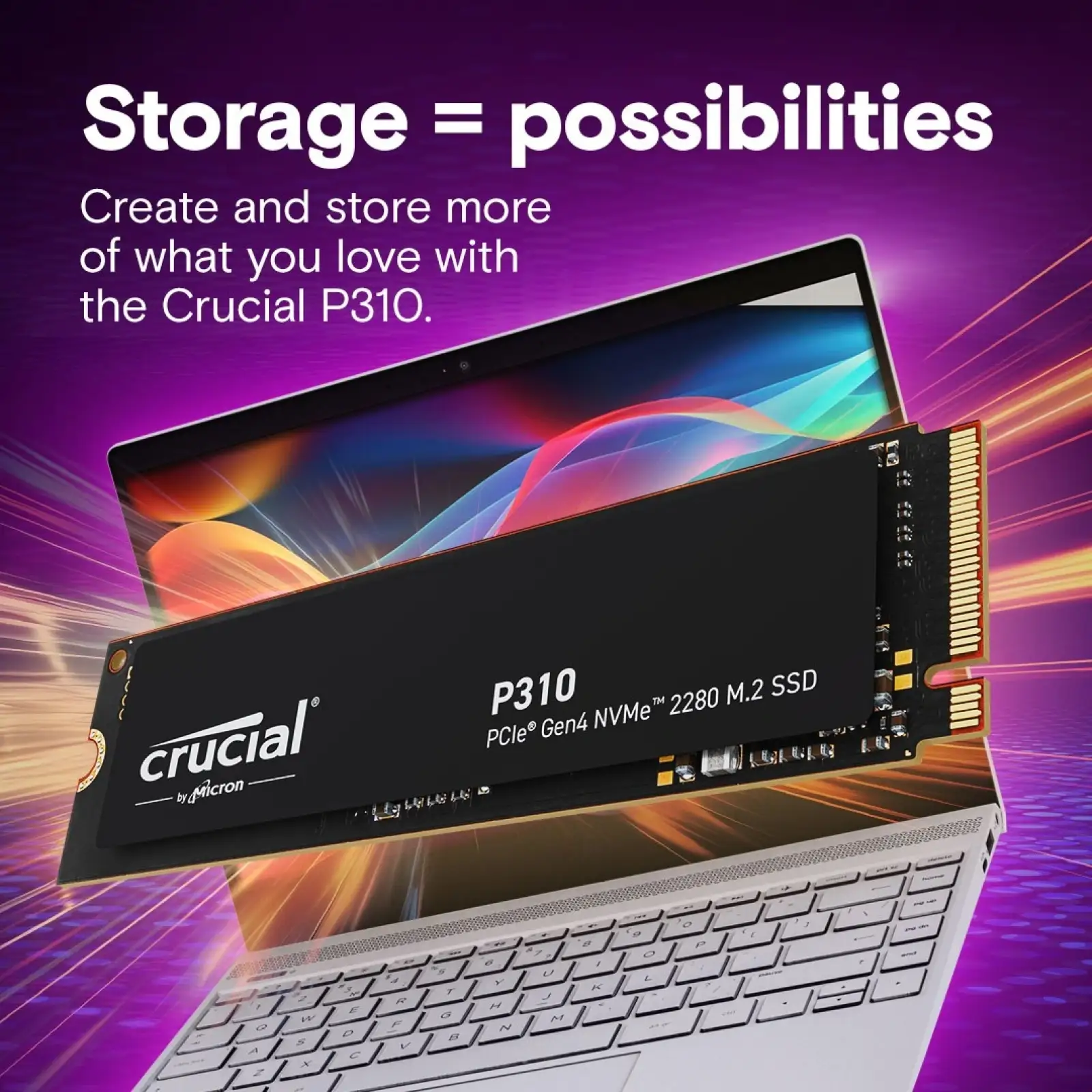 SSD накопитель Crucial P310 4 TB (CT4000P310SSD8)