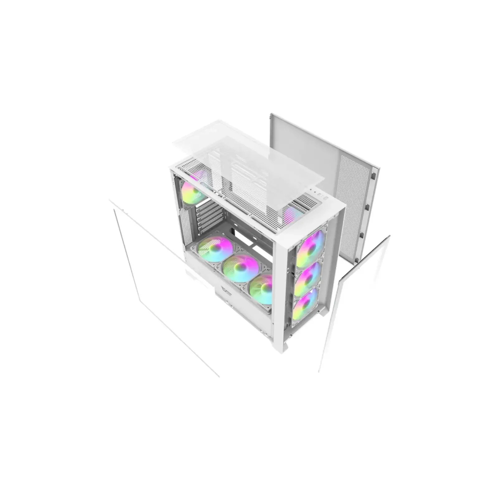 Корпус DarkFlash DRX90 Glass White Без БЖ (DRX90 GLASS WHITE) UA