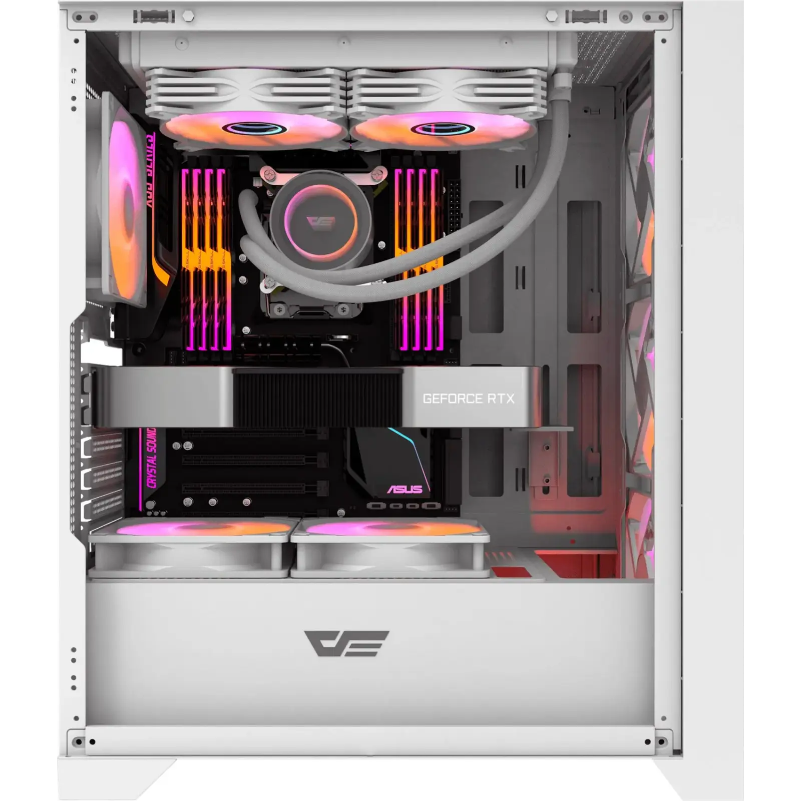 Корпус DarkFlash DRX70 Glass White Без БЖ (DRX70 GLASS WHITE) UA