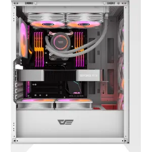 Корпус DarkFlash DRX70 Glass White Без БЖ (DRX70 GLASS WHITE) UA