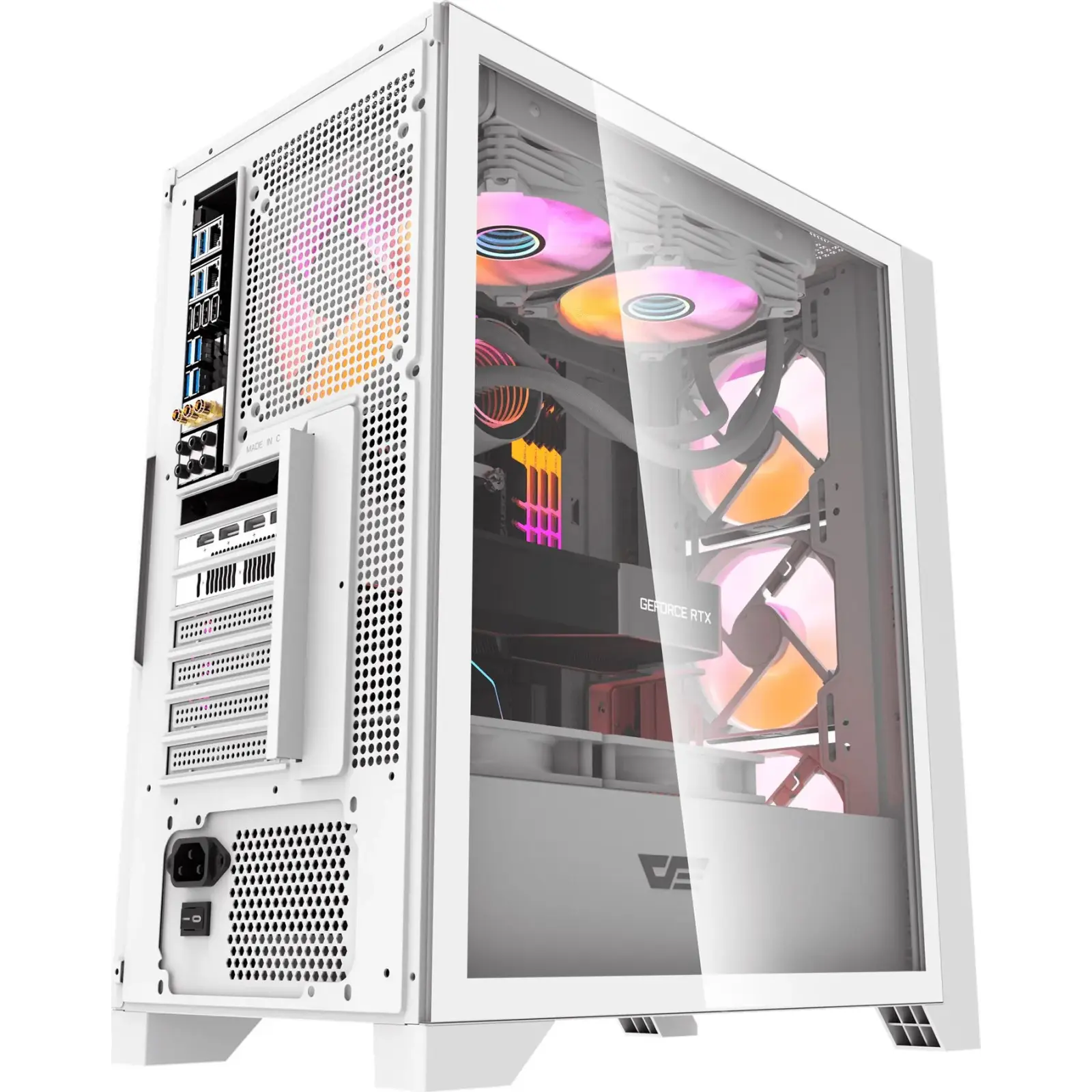 Корпус DarkFlash DRX70 Glass White Без БЖ (DRX70 GLASS WHITE) UA