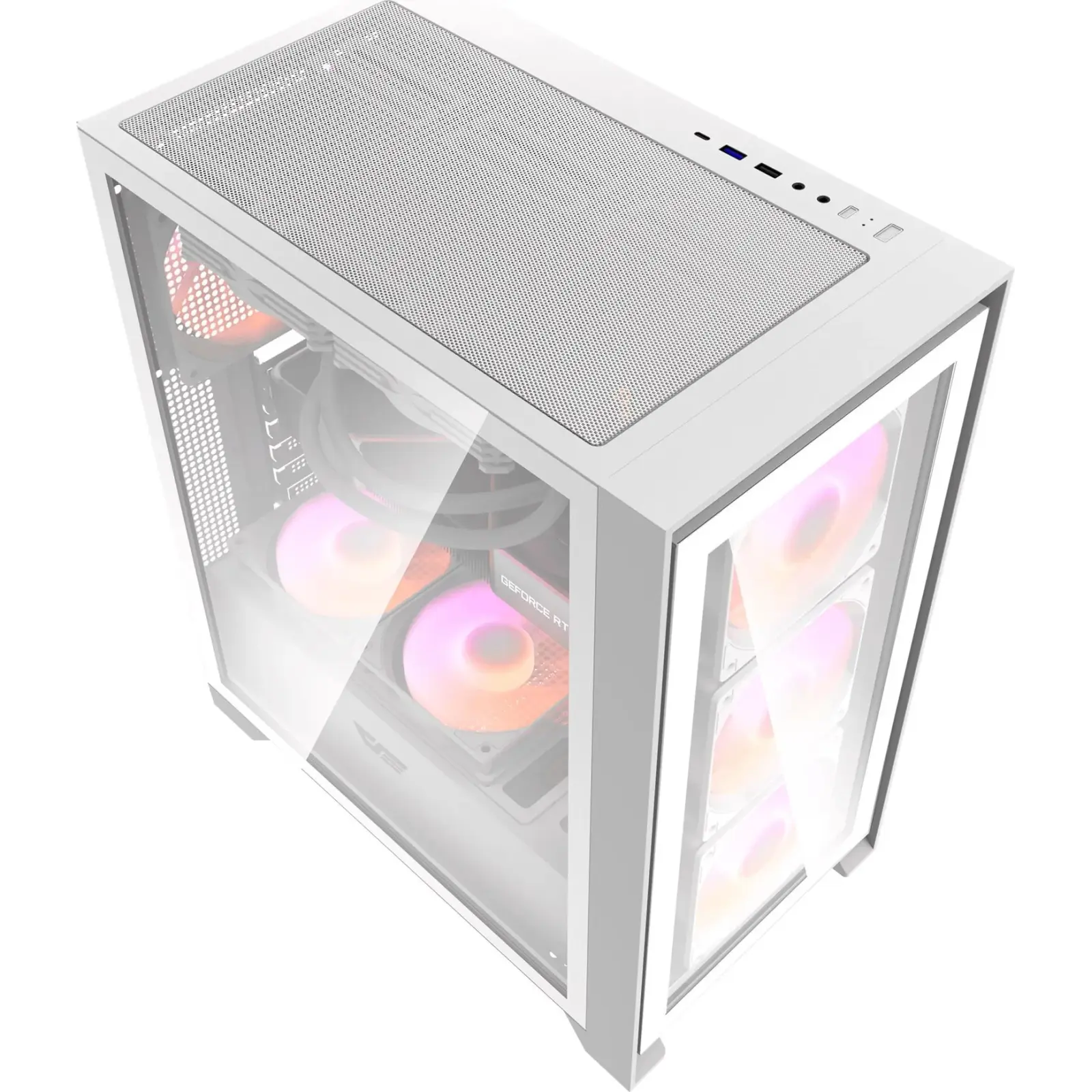 Корпус DarkFlash DRX70 Glass White Без БЖ (DRX70 GLASS WHITE) UA