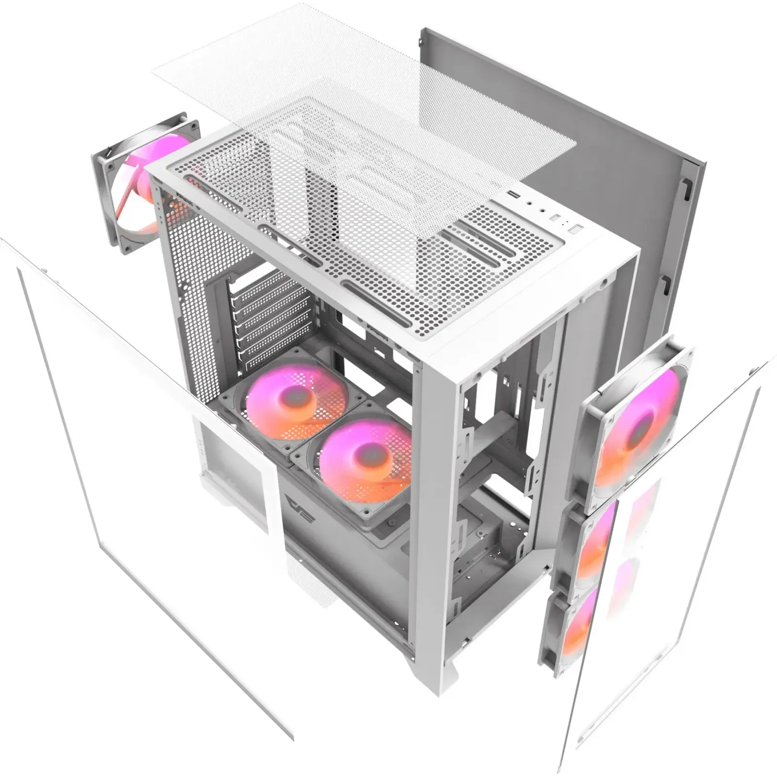 Корпус DarkFlash DRX70 Glass White Без БЖ (DRX70 GLASS WHITE) UA