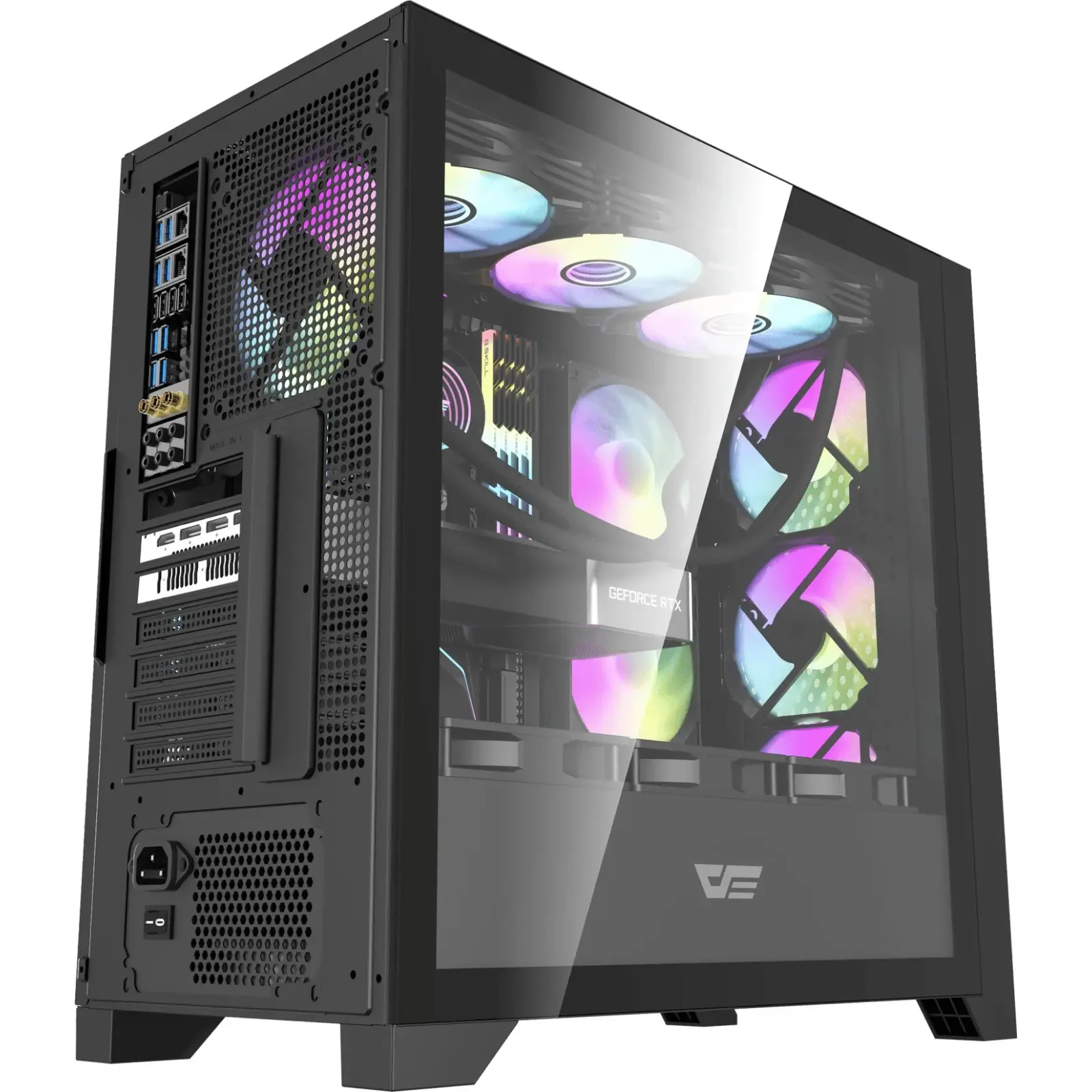 Корпус DarkFlash DRX90 Mesh Black Без БЖ (DRX90 MESH BLACK) UA