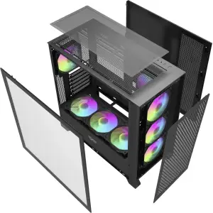 Корпус DarkFlash DRX90 Mesh Black Без БЖ (DRX90 MESH BLACK) UA