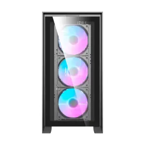 Корпус DarkFlash DRX90 Glass Black Без БЖ (DRX90 GLASS BLACK) UA