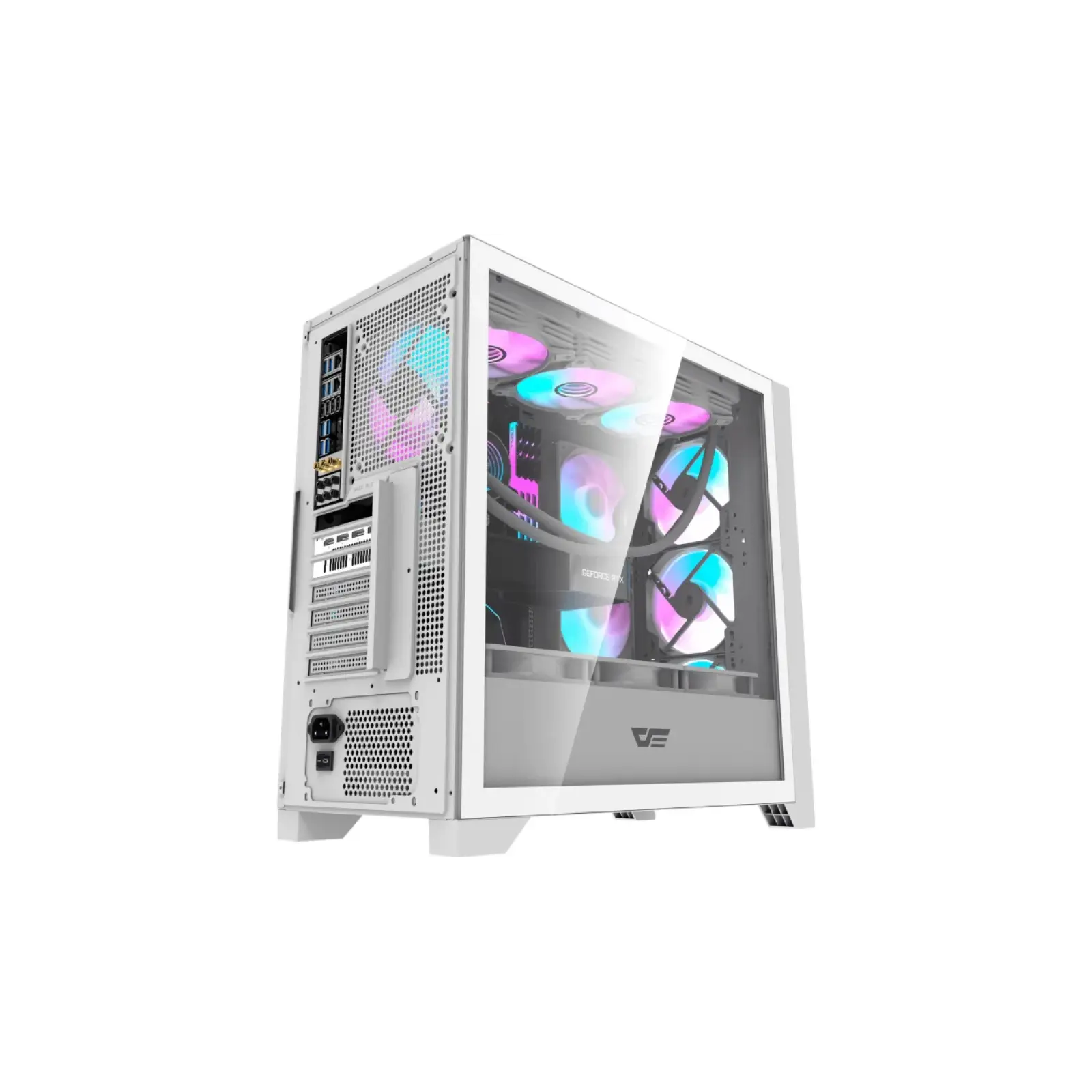 Корпус DarkFlash DRX90 Glass White Без БЖ (DRX90 GLASS WHITE) UA