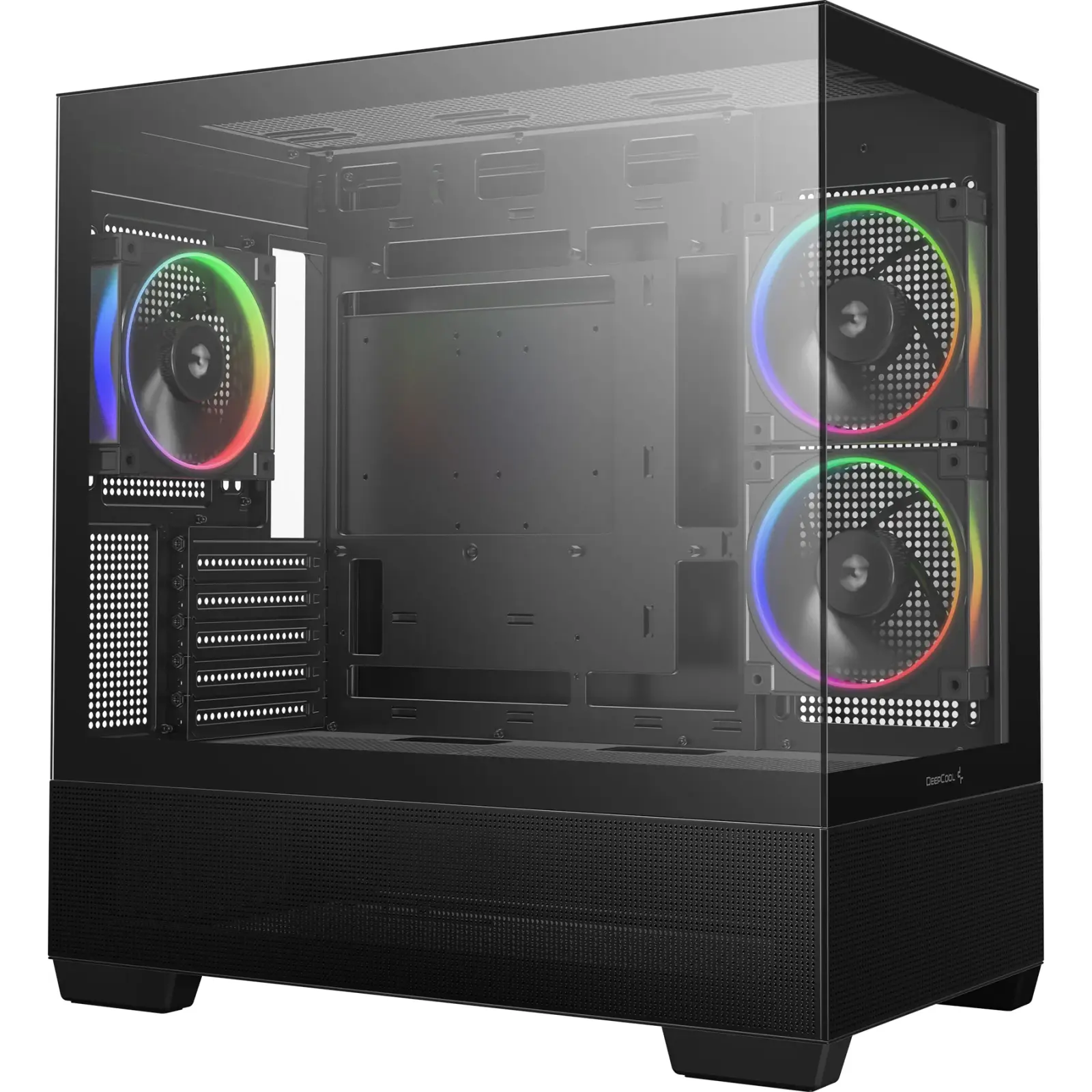 Корпус Deepcool CG380 3F Black Без БП (R-CG380-BKAGM3-G) UA